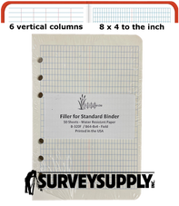 Bogside Standard Filler Paper (4 7/8 x 6 7/8) - (50 sheets per pack) B64-8x4F