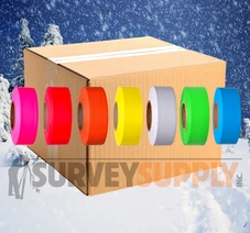 Solid Color 'Arctic' Roll Flagging - MIX & MATCH COLORS (case of 12 boxes)