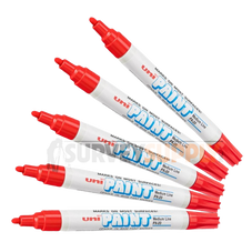 uni-PAINT Oil Based Valve Paint Markers - PX-20 Medium Tip - RED (Box of 12)