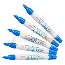 uni-PAINT Oil Based Valve Paint Markers - PX-20 Medium Tip - BLUE (Box of 12)