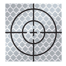 SitePro 50 mm Reflective Retro Targets - Stick On (Pack of 10)