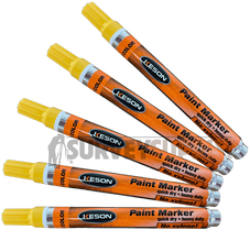 Keson Valve Paint Markers (Paint Pens) - YELLOW (Box of 12)