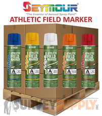 Seymour Athletic Field Marking Paint Pallet - MIX & MATCH COLORS (12 cans per case | 60 case minimum)