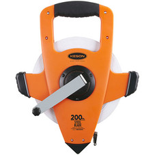 Keson 200' Long Tape | 3X High-Speed Rewind (Open-type, robust reel | Nylon-reinforced steel blade)