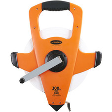 Keson 300' Long Tape | 3X High-Speed Rewind (Open-type, robust reel | Nylon-reinforced steel blade)