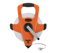 Keson 330' Long Tape | 3X High-Speed Rewind (Open-type, robust reel | Nylon-reinforced steel blade)