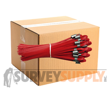 Presco 6" Marking Whiskers - RED (Case of 1000 | 40 bundles of 25)
