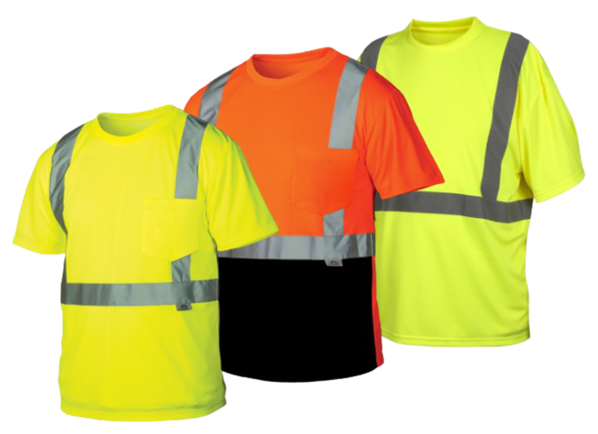ANSI/ISEA Class 2 Safety T-Shirts