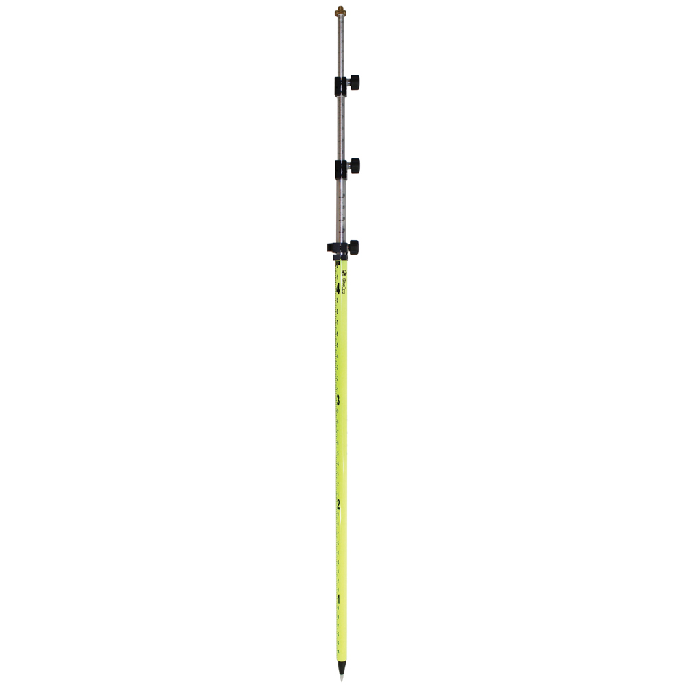 SitePro Twist Lock Prism Pole w/ Outer Grads - 15.25 ft (Three