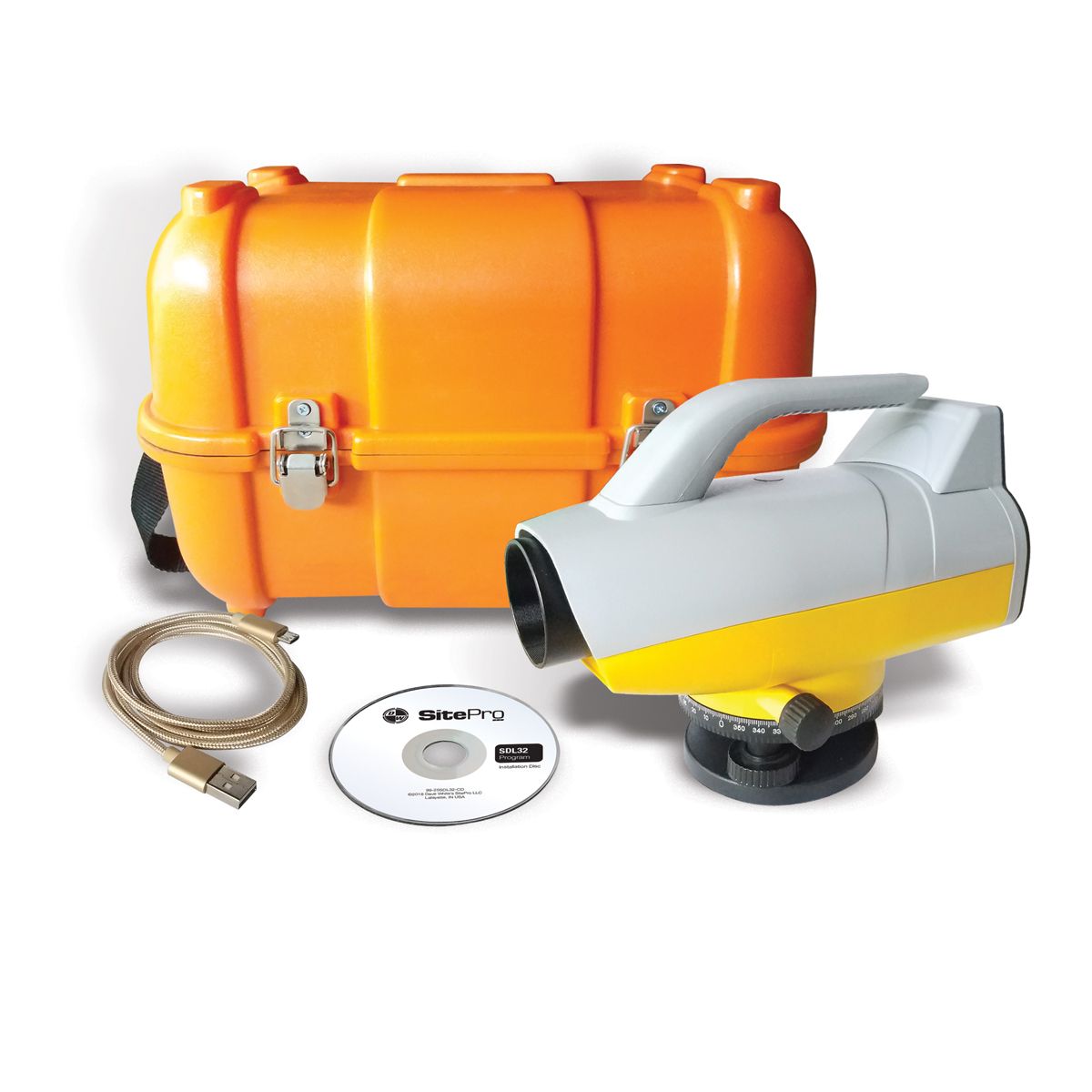 SitePro 32X Magnetic Dampened Digital Level w/ Barcode Rod