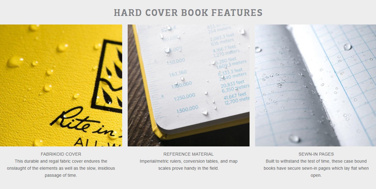 Rite in the Rain 300F Transit Field Book | Weatherproof Notepad