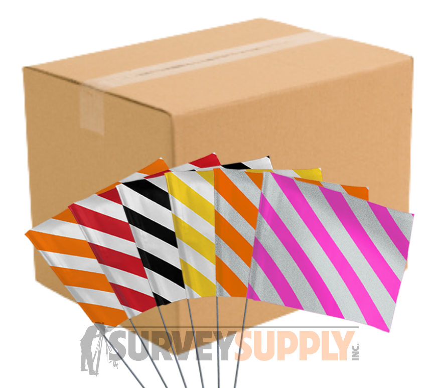 Striped Marking Flags by the Case
