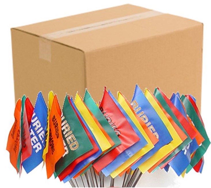 Custom Printed Marking Flags by the Case