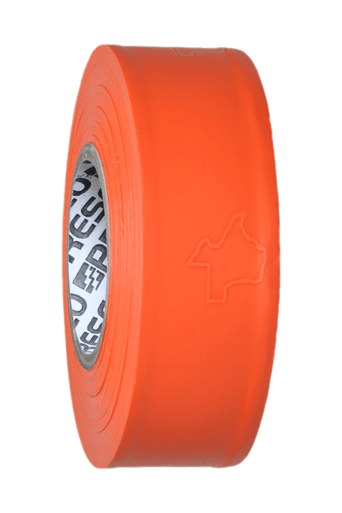 12 Rolls Presco Orange Glo Surveyors Flagging Tape – Boundary Marking, Surveying, Property Identification – USA Made