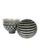 Retro Black & White Bowls 4