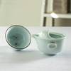 Koi Fish Tea Pot With Cup Light Blue