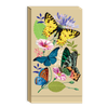 Vintage Floral Butterflies Foldover Notepad
