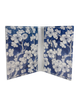 Blue & White Floral Folding Wallet
