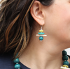 Teal Radiance Earrings