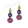 Petite Daisy Purple Earrings