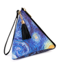 Van Gogh Starry Night Triangle Clutch Purse