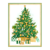 Golden Christmas Tree Holiday Cards