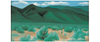 Georgia O'Keeffe: Landscapes Panoramic Boxed Notecard