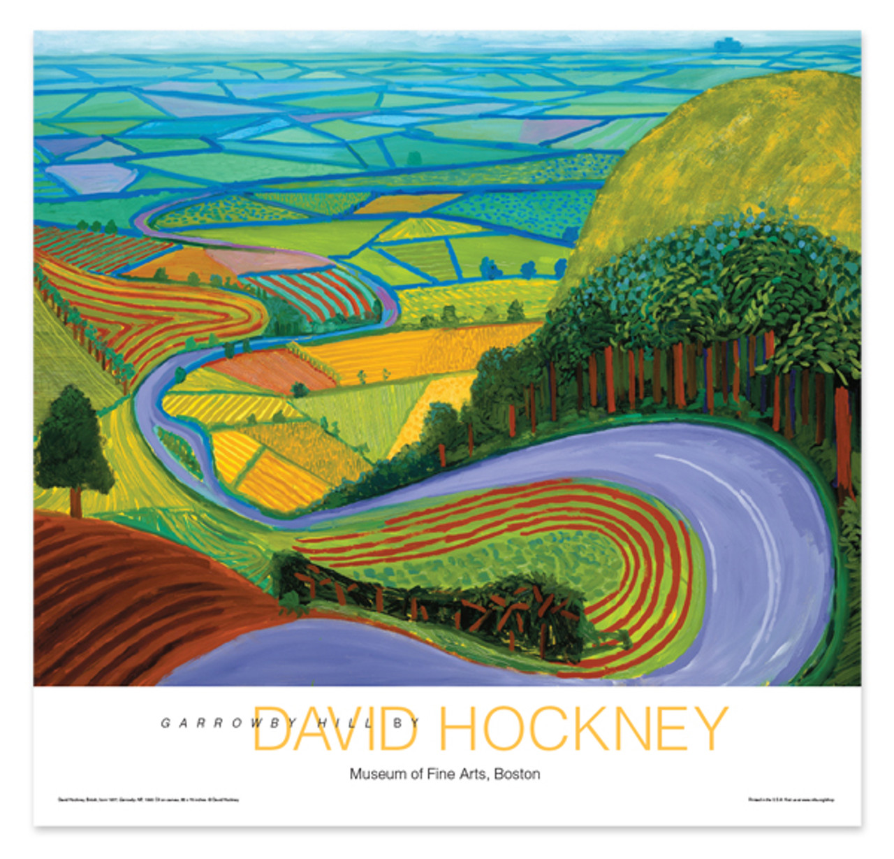 David Hockney, Garrowby Hill Poster - MFA Boston Shop | Gifts from