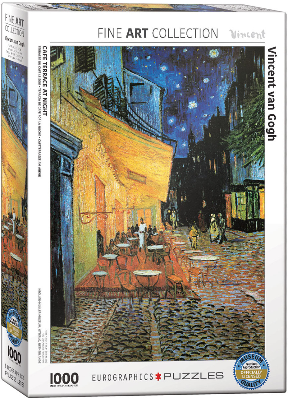 Puzzle 1000 pièces - Terrasse de café, le soir - Van Gogh