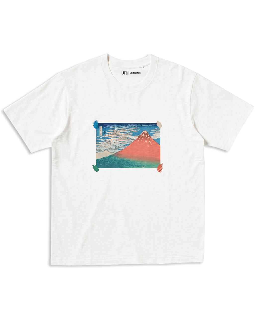 Museum of Fine Arts,Boston プリントTシャツ Fine Wind, Clear Weather, Hokusai White T Shirt - MFA Boston