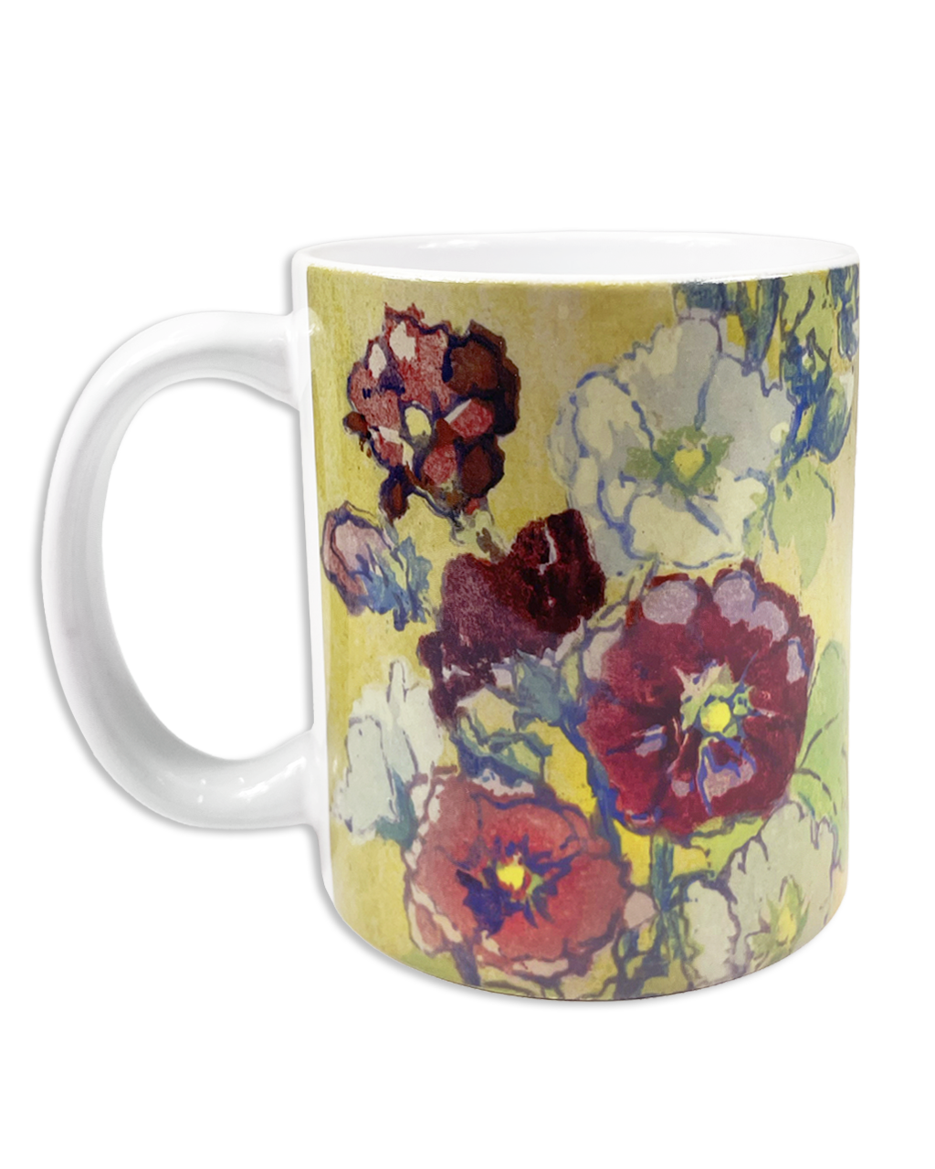 Floral Woodcuts Mug MFA Boston Shop Gifts from the Museum of Fine