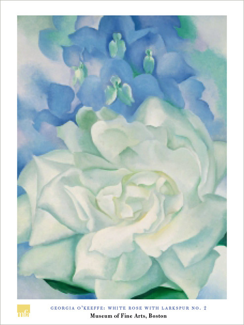 Georgia O'Keeffe, White Rose Poster
