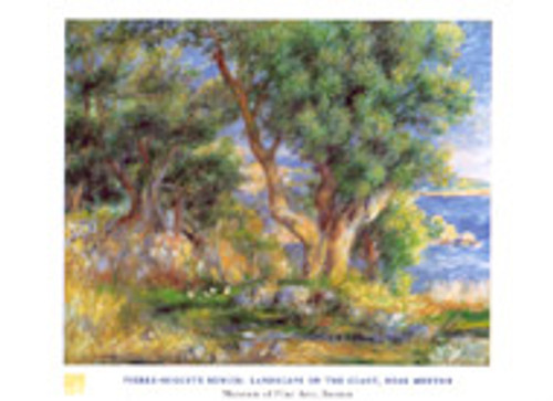 Pierre-Auguste Renoir, Landscape on the Coast Poster