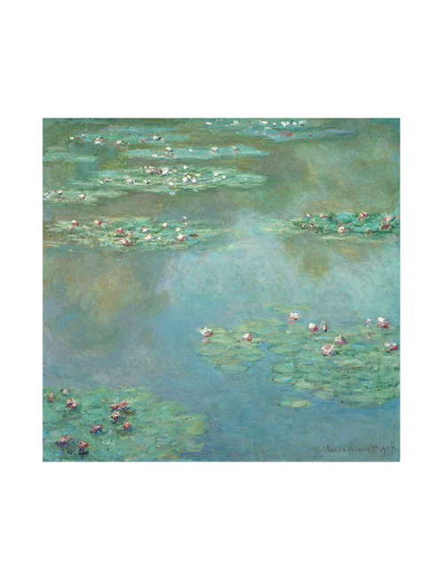 Claude Monet, Water Lilies, 1907  Matted Print