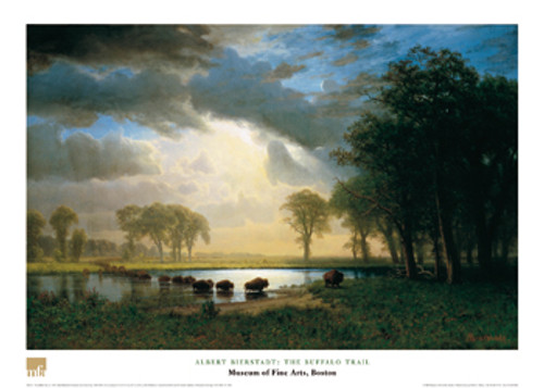 Albert Bierstadt, The Buffalo Trail Poster