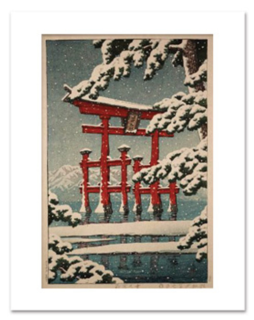 Hasui Miyajima in Snow