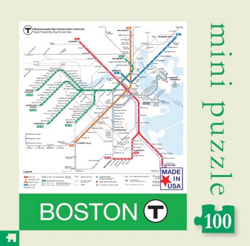 Boston T Mini Puzzle - 100 Pieces 