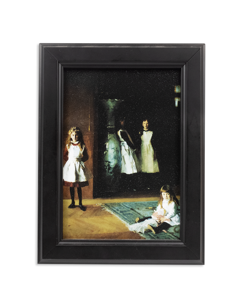 Sargent, Daughters of Edward Darley Boit Black Framed Postcard