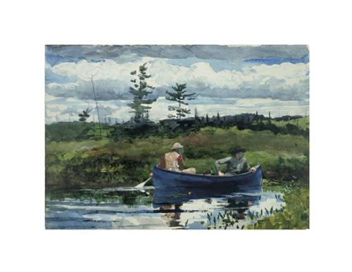 Winslow Homer "Blue Boat" Matted 11 x 14 Print