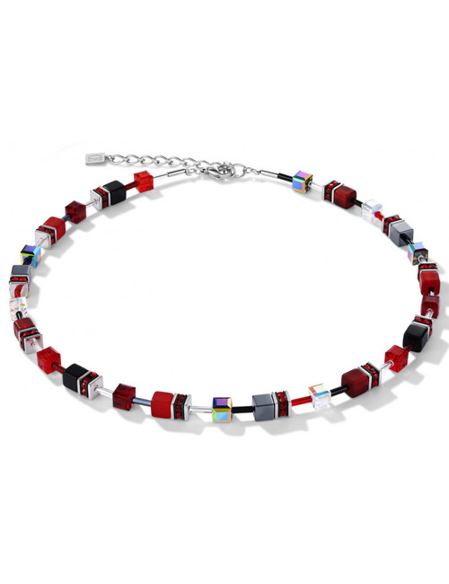 Red & Black Cubes Necklace