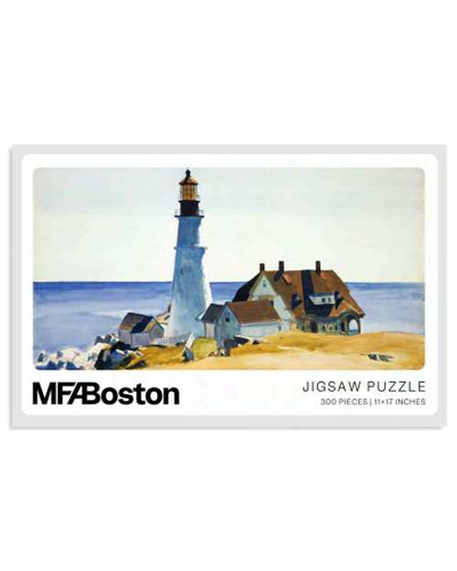 Hopper Lighthouse and Buildings 300 Piece Puzzle