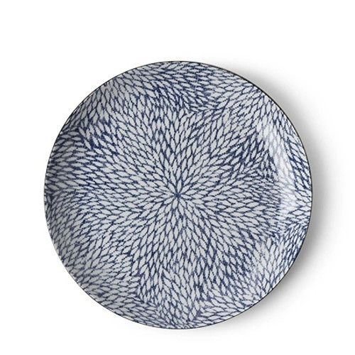 Aizome Mums Plate 8.5"