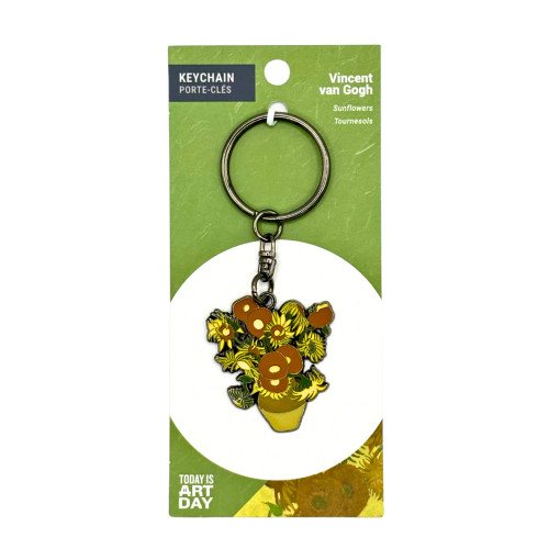 Keychain van Gogh Sunflowers