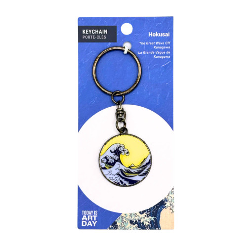 Keychain Hokusai Great Wave off Kanagawa 