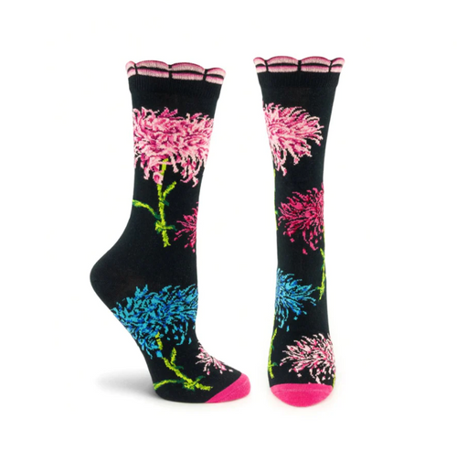 Botanical Garden Chrysanthemum Women's Socks