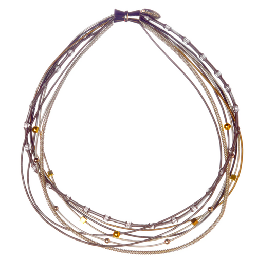 Mixed Piano Wire Necklace