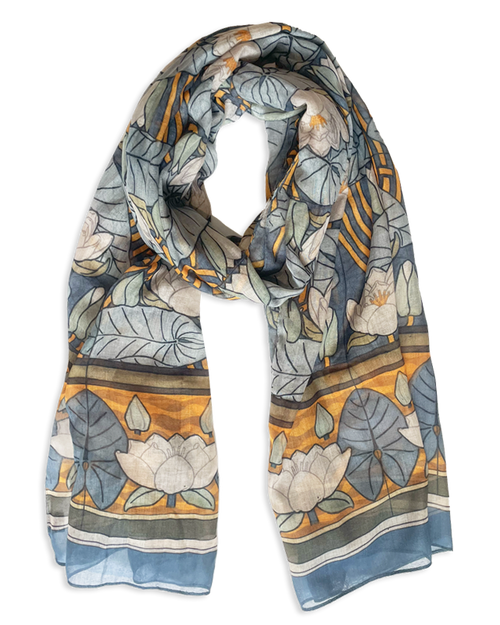 Water Lily Oblong Scarf