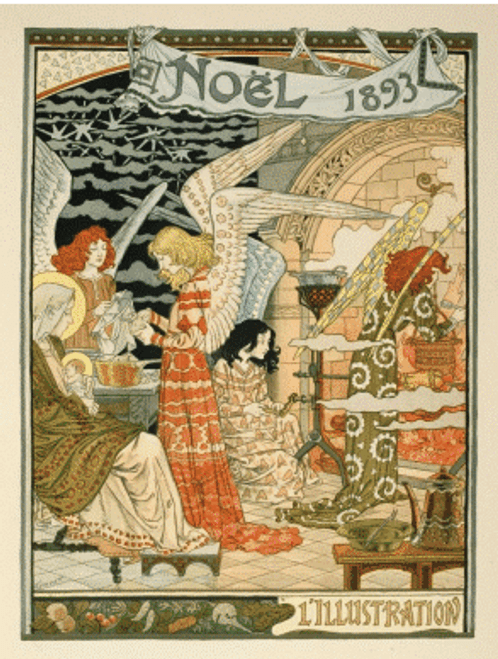 Eugene Grasset Holiday Cards