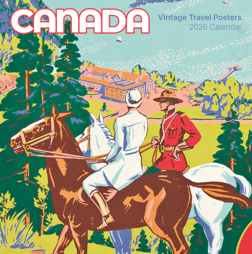 Canada Vintage Travel 2026 Wall Calendar