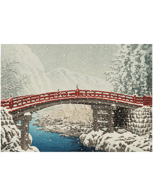 MFA Snow on the Sacred Bridge at Nikko MFA Snow on the Sacred Bridge at Nikko